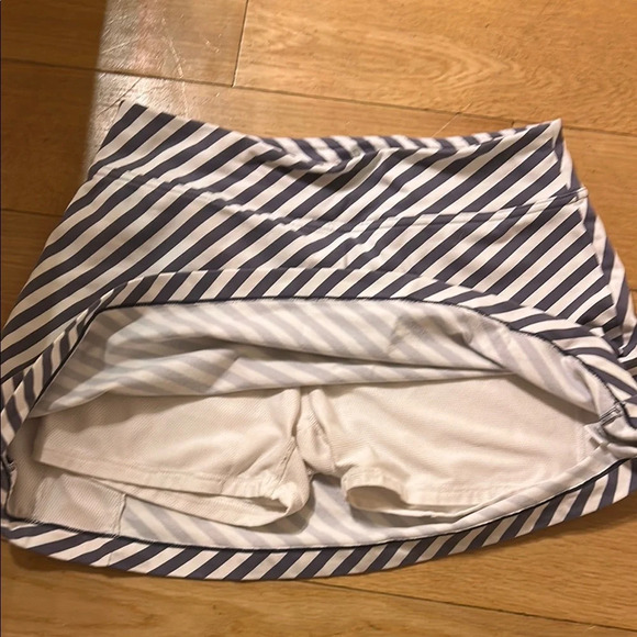 Athleta White and Brown A-line Mini Skirt Casual - Picture 3 of 5